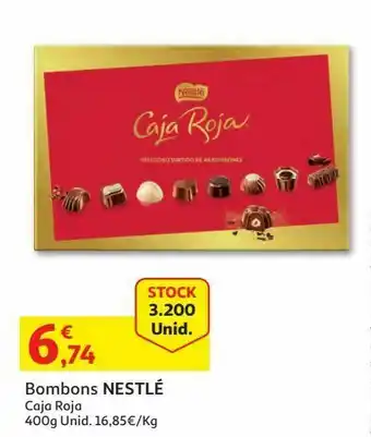 Auchan Bombons nestlé:caja roja caixa 400 g promoção