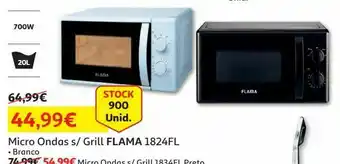 Auchan Micro ondas sem grill flama:refª 1824fl promoção