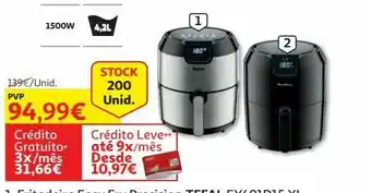 Auchan Fritadeira easy fry precision:tefal ey401d15 promoção