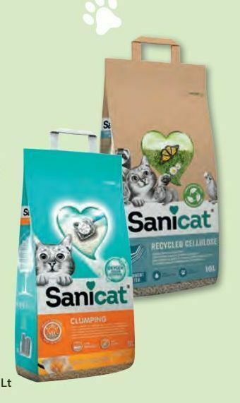 Auchan Areia gato aglomerante sanicat:baunilha 8l promoção