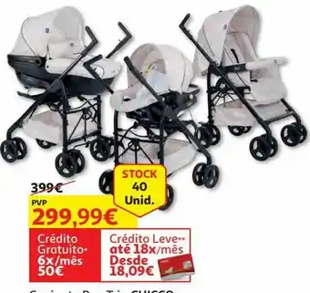 Auchan Conjunto rua trio chicco:sandshell promoção
