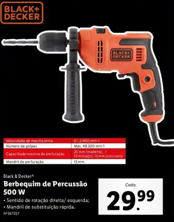 Lidl Black+Decker Berbequim de Percussão 500W promoção