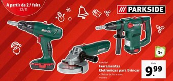 Lidl Parkside Ferramentas Eletrónicas para Brincar promoção