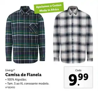 Lidl Livergy Camisa de Flanela S ao XL promoção