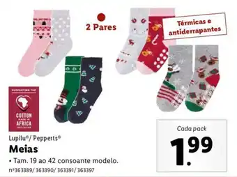 Lidl Lupilu/Pepperts Meias 19 ao 42 promoção