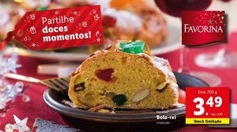 Lidl Favorina Bolo-rei 700g promoção