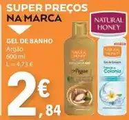 E.Leclerc Natural honey - gel de banho promoção