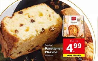 Lidl Favorina Panettone Clássico 1kg promoção