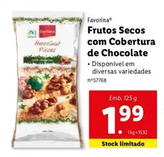 Favorina Frutos Secos com Cobertura de Chocolate 125g