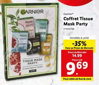 Lidl Garnier Coffret Tissue Mask Party promoção