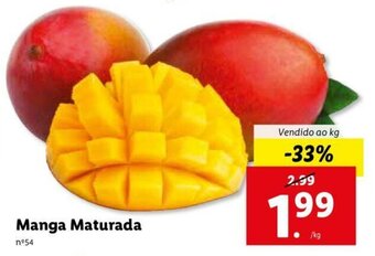 Lidl Manga Maturada promoção