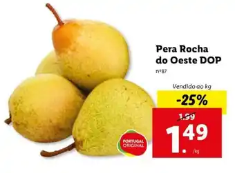 Lidl Pera Rocha de Oesta DOP promoção