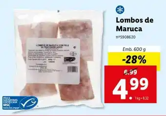 Lidl Lombos de Maruca 600g promoção