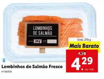Lidl Lombinhos de Salmão Fresco 270g promoção