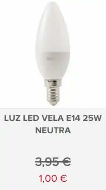 Brico Depôt Luz LED Vela E14 25W Neutra promoção