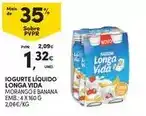 Continente Longa vida - iogurte liquido promoção
