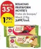 Pingo Doce Mc vitie`s - bolachas fruit&form promoção