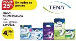 Pingo Doce Tena - pensos p/incontinencia promoção