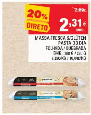 Continente Massa Fresca S/Glúten Pasta do Dia 280g promoção