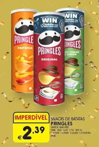 Meu Super SNACKS DE BATATAS PRINGLES promoção