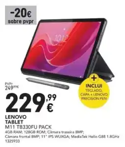 Radio Popular Lenovo tablet M11 TB330FU PACK promoção