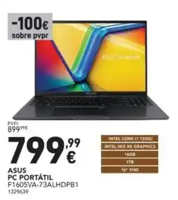 Radio Popular Asus pc portátil F1605VA-73ALHDPB1 promoção