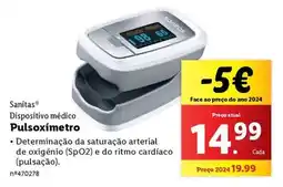 Lidl Sanitas - pulsoxímetro promoção