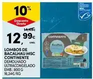 Continente Continente - lombos de bacalhau msc promoção