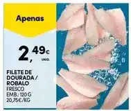 Continente Filete de dourada/robalo promoção