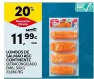 Continente Continente - lombos de salmão asc promoção