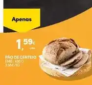 Continente Pao de centeio promoção