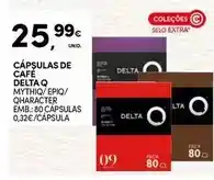 Continente Delta q - cápsulas de café promoção