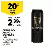Continente Guinness - cerveja c/ alcool promoção