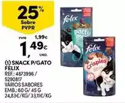 Continente Purina - snack p/gato felix promoção