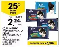 Continente Purina - alimento humido p/gato felix promoção