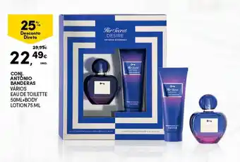 Continente Conj. Antonio Banderas Vários Eau de Toilette 50ml+Body Lotion 75ml promoção