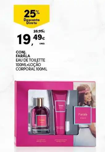 Conj. Farala Eau de Toilette 100ml+Loção Corporal 100ml