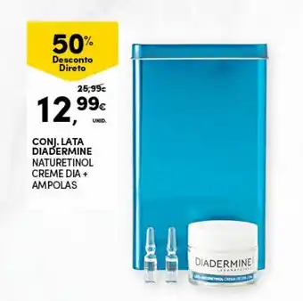 Continente Conj. Lata Diadermine Naturetinol Creme Dia+Ampolas promoção