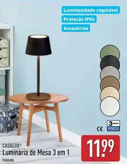 ALDI Casalux - luminaria de mesa 3 en 1 promoção
