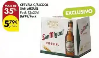 Pingo Doce San miguel - cerveja c/alcool promoção