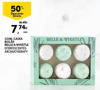 Continente Conj. Caixa Bolas Belle & Whistle Efervescentes Aromatherapy promoção