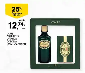 Continente Conj. Ach. Brito Lavanda Cólonia 100ml+Sabonete promoção