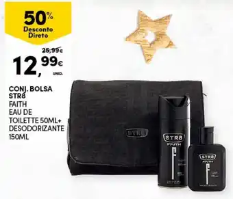 Conj. Bolsa STR8 Faith Eau de Toilette 50ml+Desodorizante 150ml
