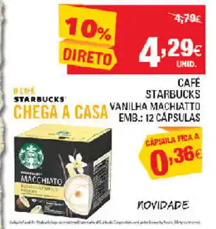 Continente Café Starbucks promoção
