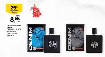 Continente Eau de Toilette Denim Original/Black Metal Box 100ml promoção