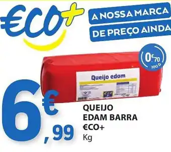 E.Leclerc Queijo edam barra €CO+ promoção