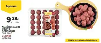 Continente Almondegas de bovino continente promoção