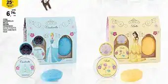 Conj. Cinderella/Belle Fragances Eau de Toilette 50ml+Sabonete 50g