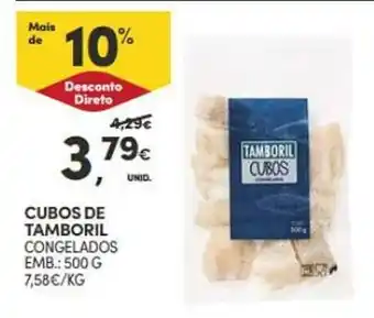 Continente Cubos de tamboril congelados promoção