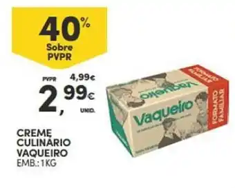 Continente Creme culinário vaqueiro promoção
